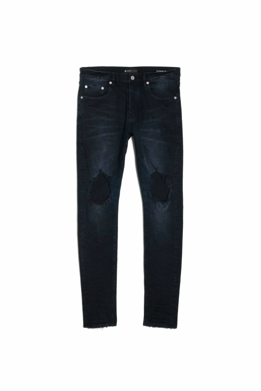 BOTTOMS PURPLE BRAND | P002 Black Wash Blowout