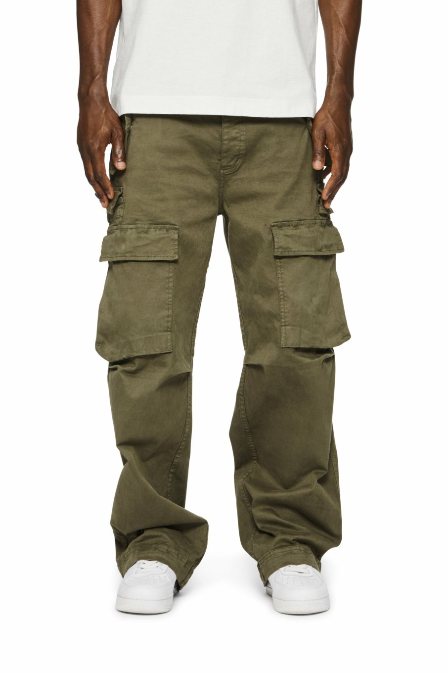 BOTTOMS PURPLE BRAND | P527 Double Pocket Cargos