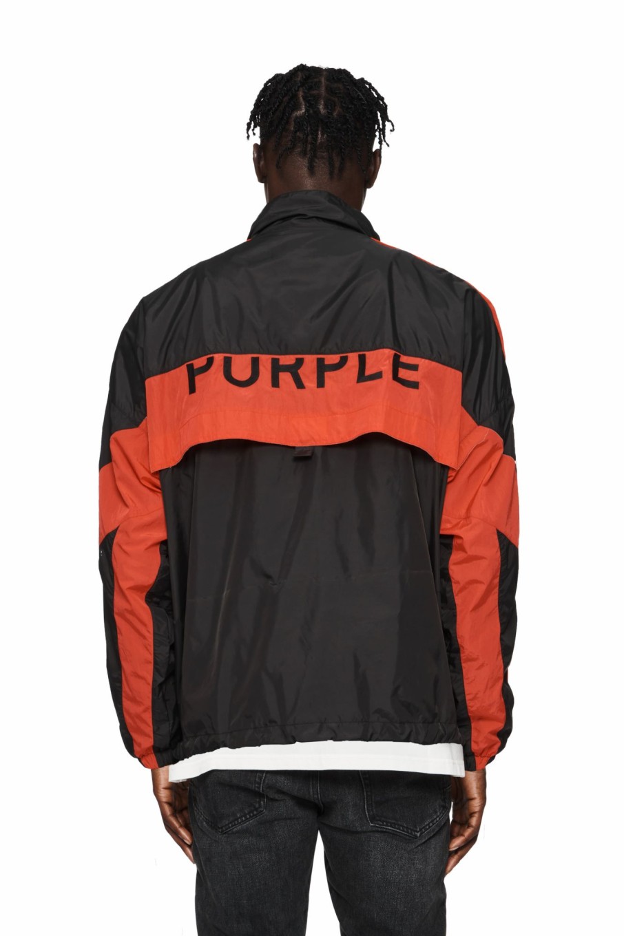 TOPS PURPLE BRAND | Color Blocked Track Jacket