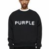 TOPS PURPLE BRAND | Oversized Crewneck Wordmark