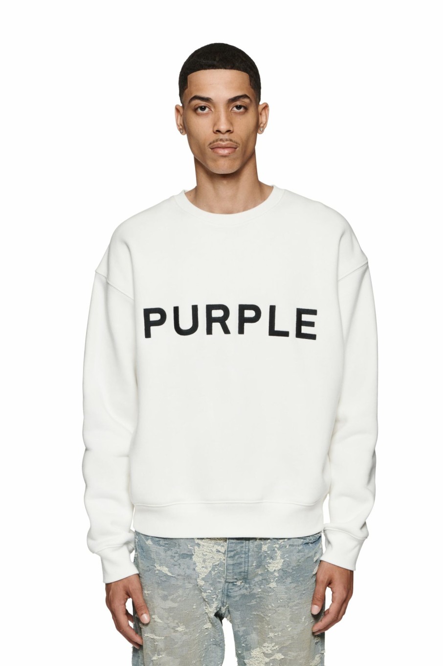 TOPS PURPLE BRAND | Wordmark Oversized Crewneck