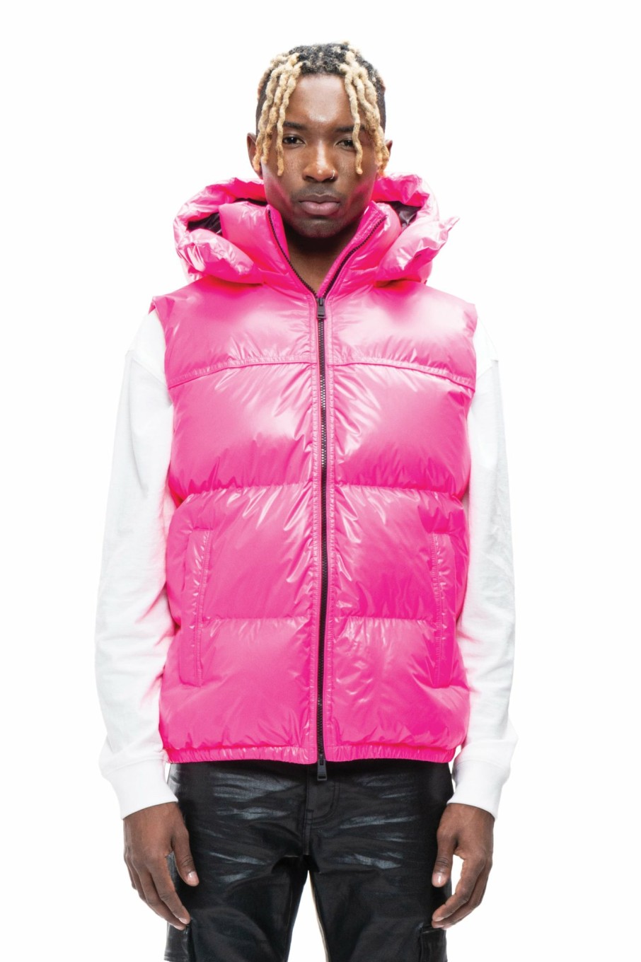 TOPS PURPLE BRAND | Nylon Puffer Vest