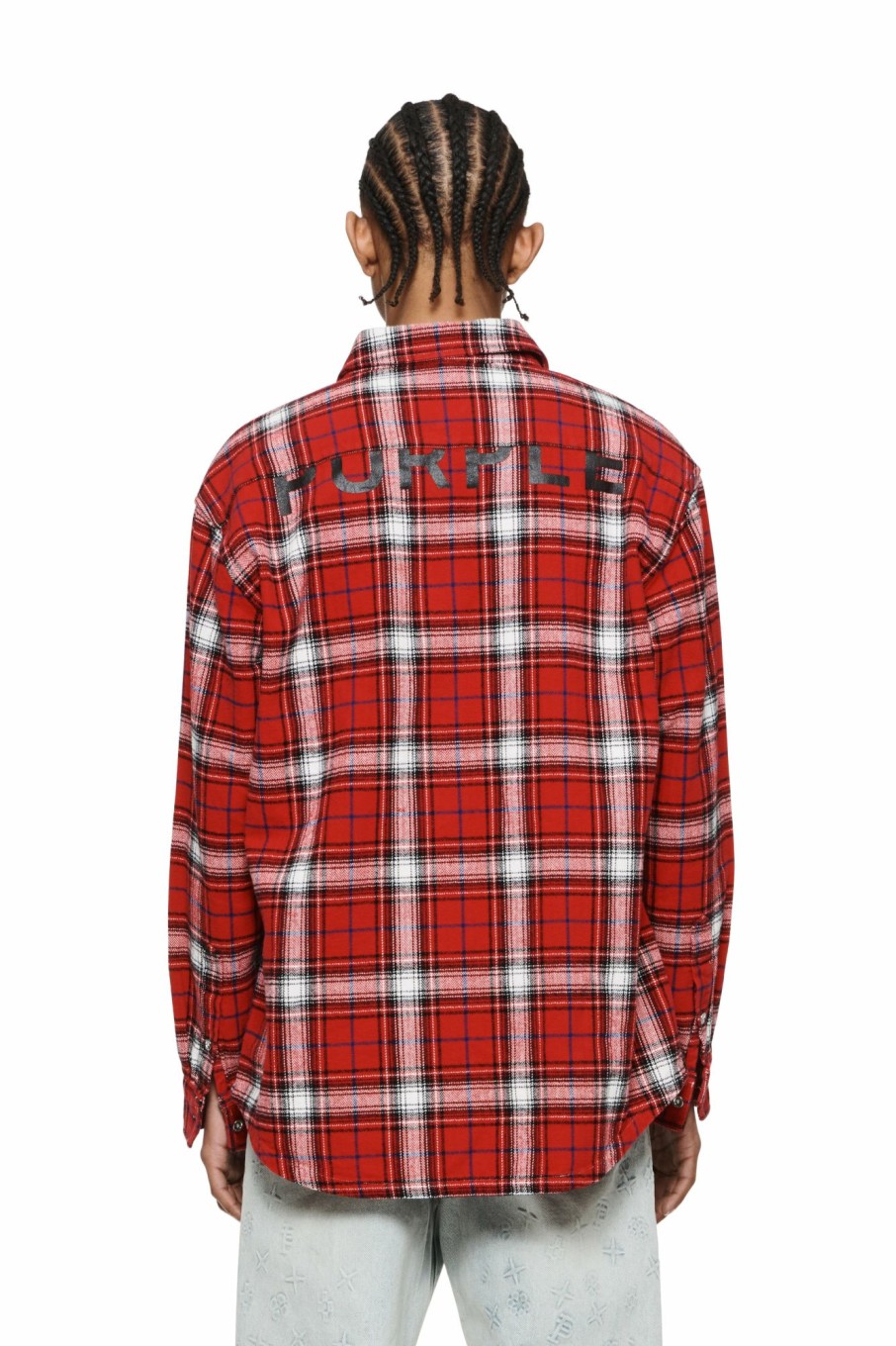 TOPS PURPLE BRAND | Plaid Shirt - Red