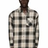 TOPS PURPLE BRAND | Wordmark Plaid Western Shirt