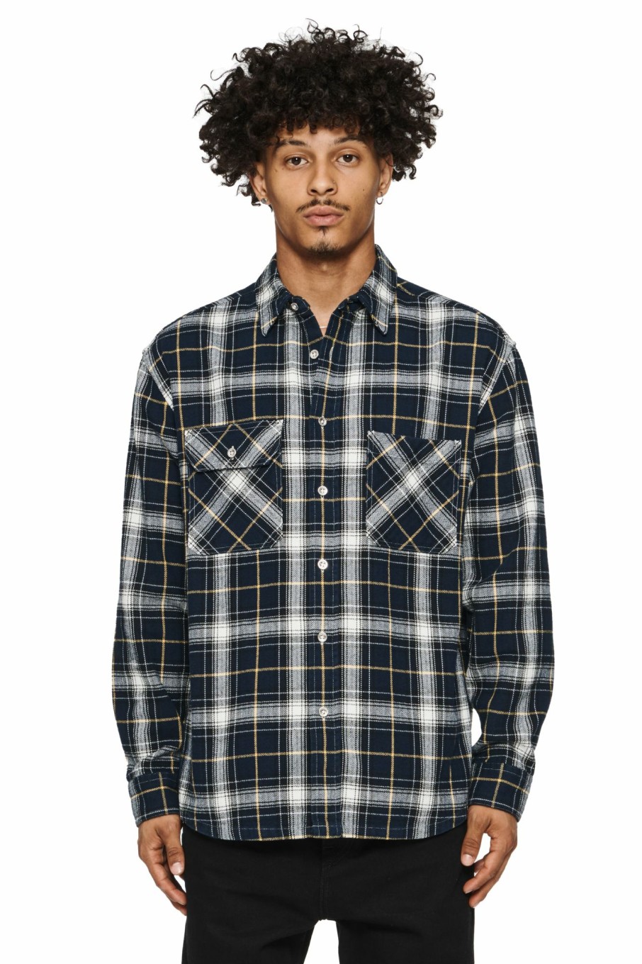 TOPS PURPLE BRAND | Plaid Shirt - Blue