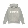 TOPS PURPLE BRAND | Lowercase Zip Up Hoodie