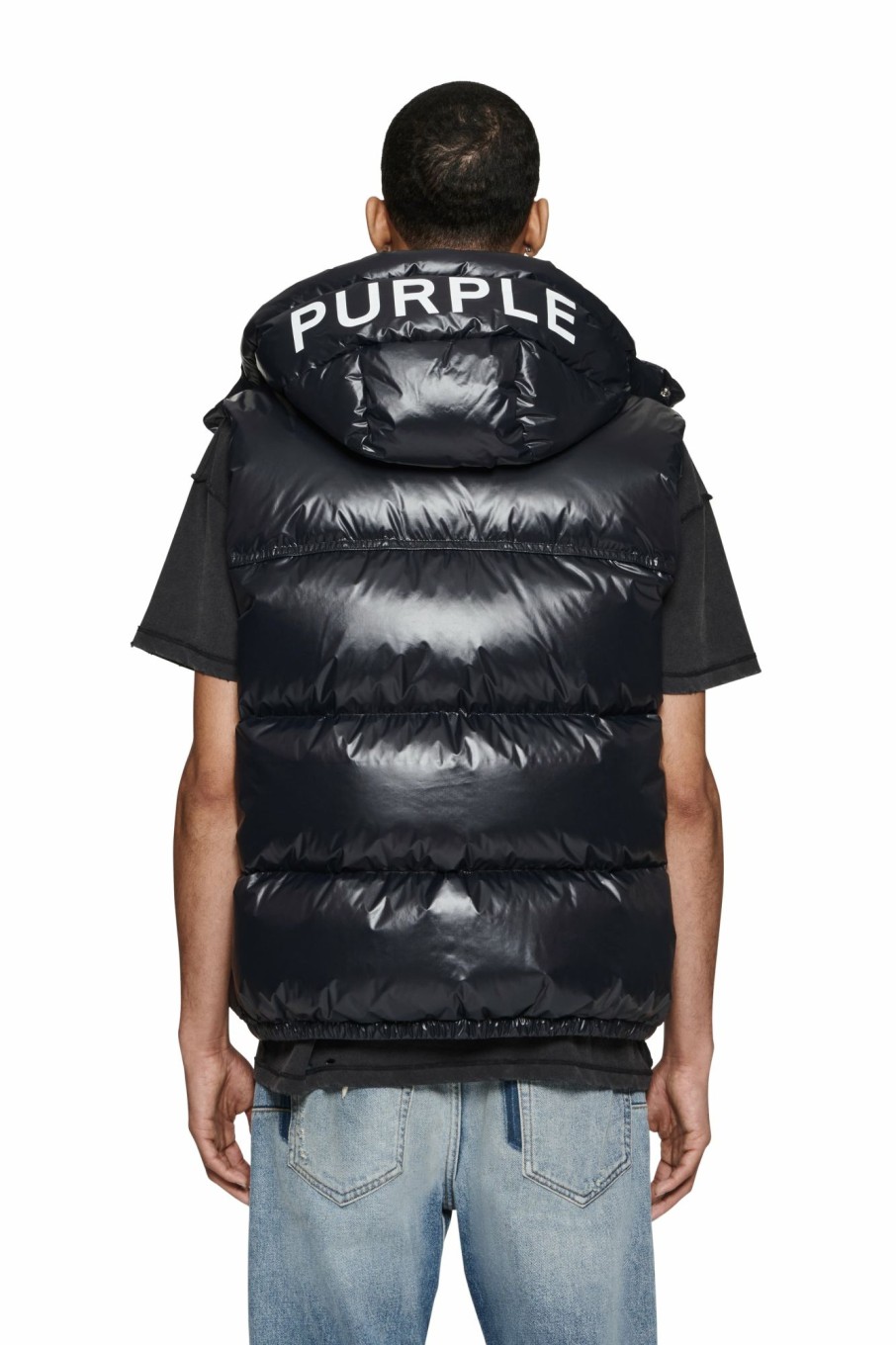 TOPS PURPLE BRAND | Nylon Puffer Vest