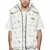 TOPS PURPLE BRAND | Printed Corduroy Puffer Vest