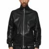 TOPS PURPLE BRAND | Leather Track Jacket