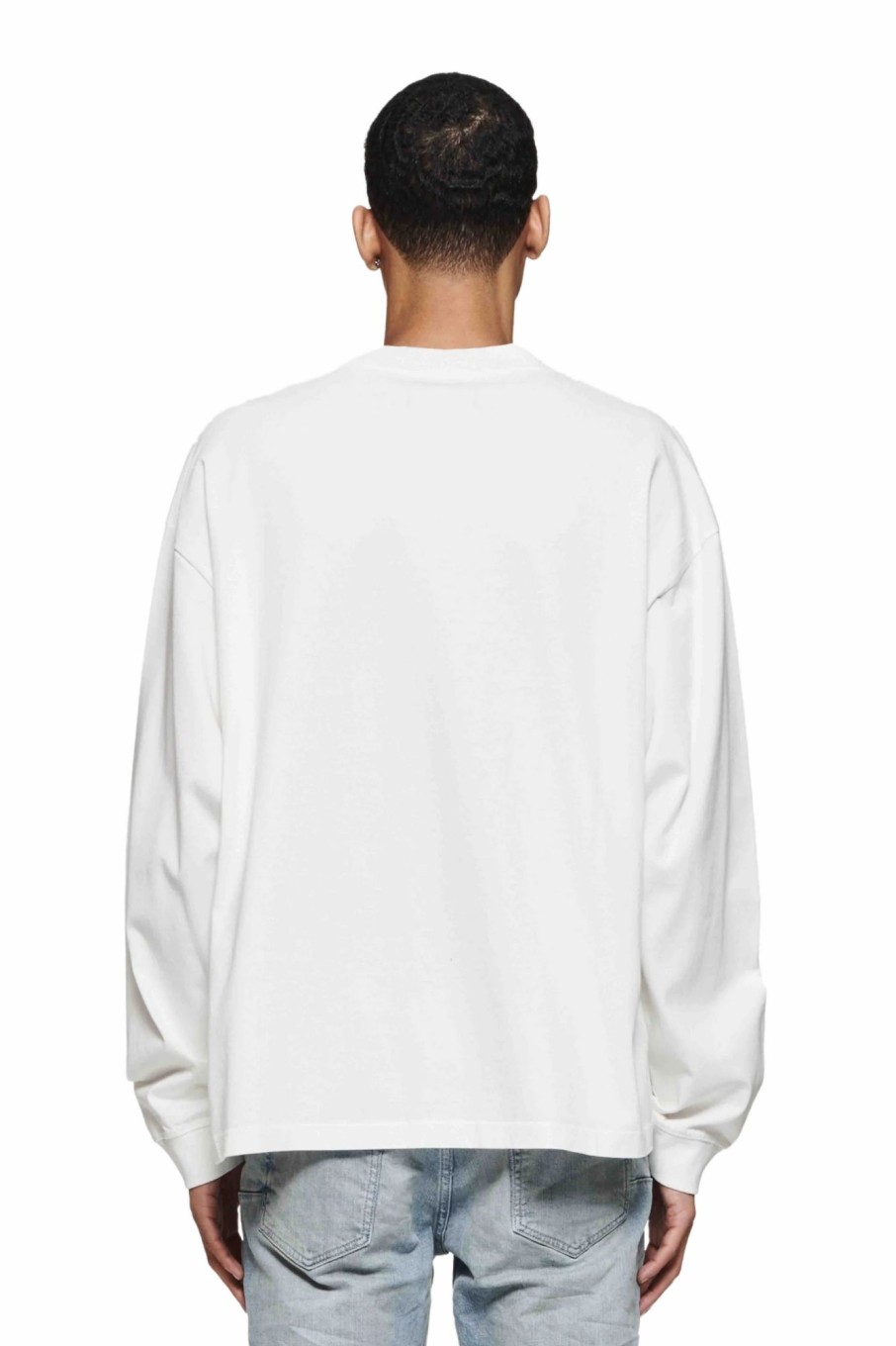 TOPS PURPLE BRAND | Script Oversized Long Sleeve T-Shirt