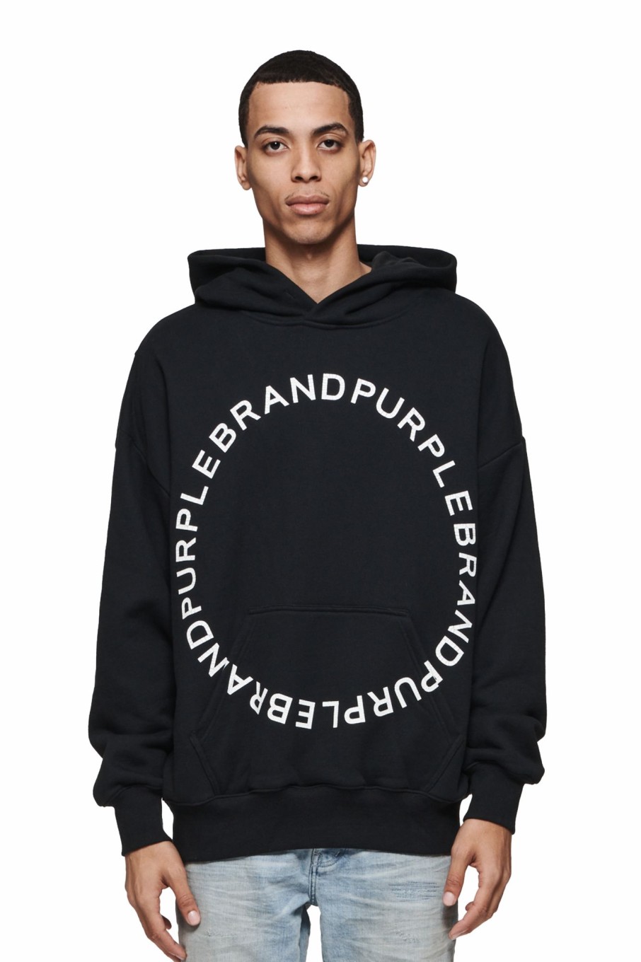 TOPS PURPLE BRAND | Circle Wordmark Hoodie