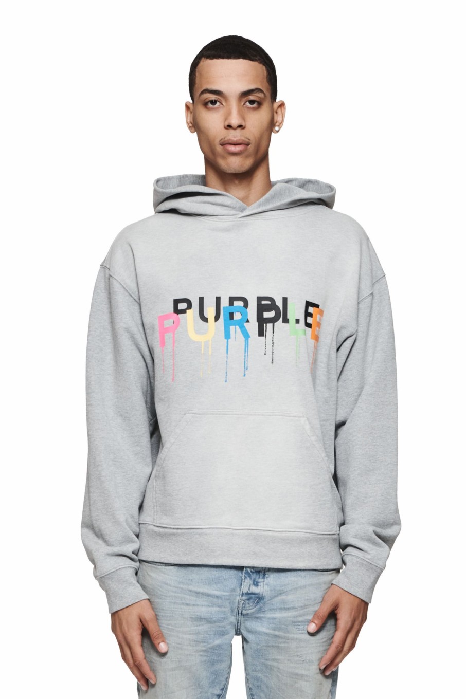 TOPS PURPLE BRAND | Painted Wordmark Hoodie