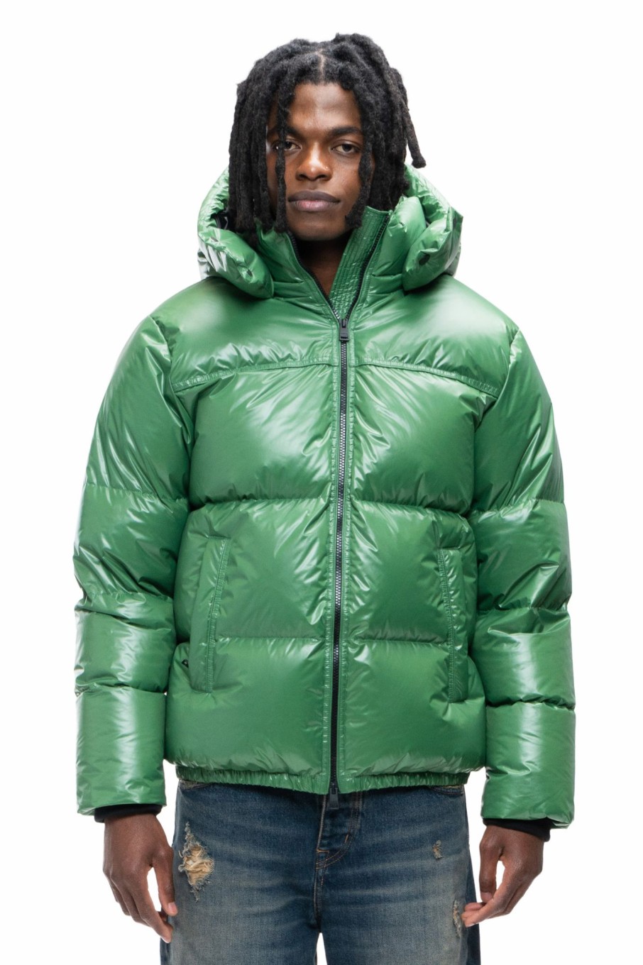 TOPS PURPLE BRAND | Puffer Jacket - Green